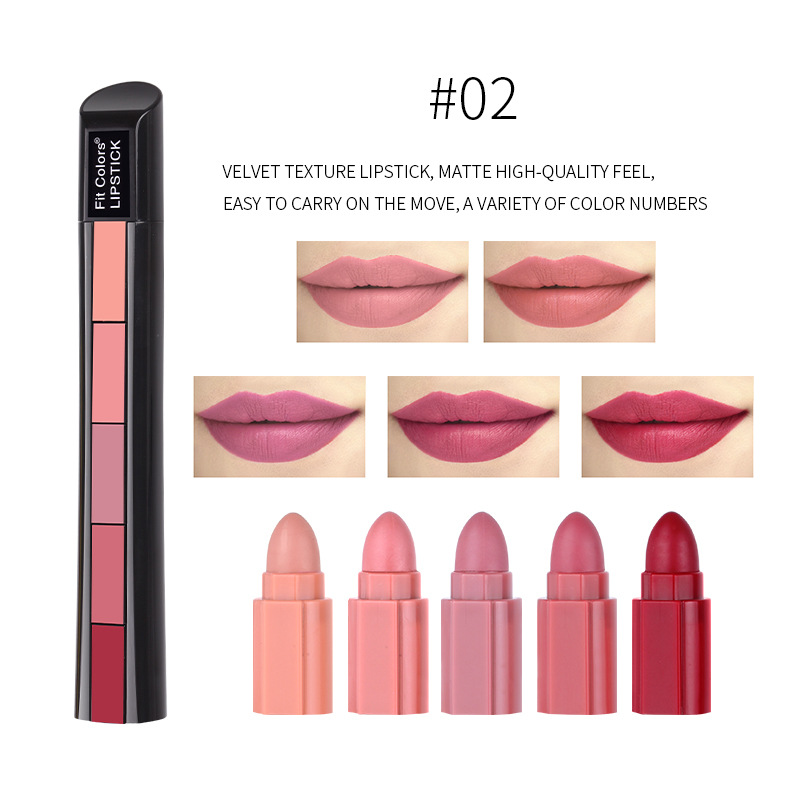 🔥Last Day 50% OFF🔥24H Long Lasting 5 In 1 Velvet Lipstick