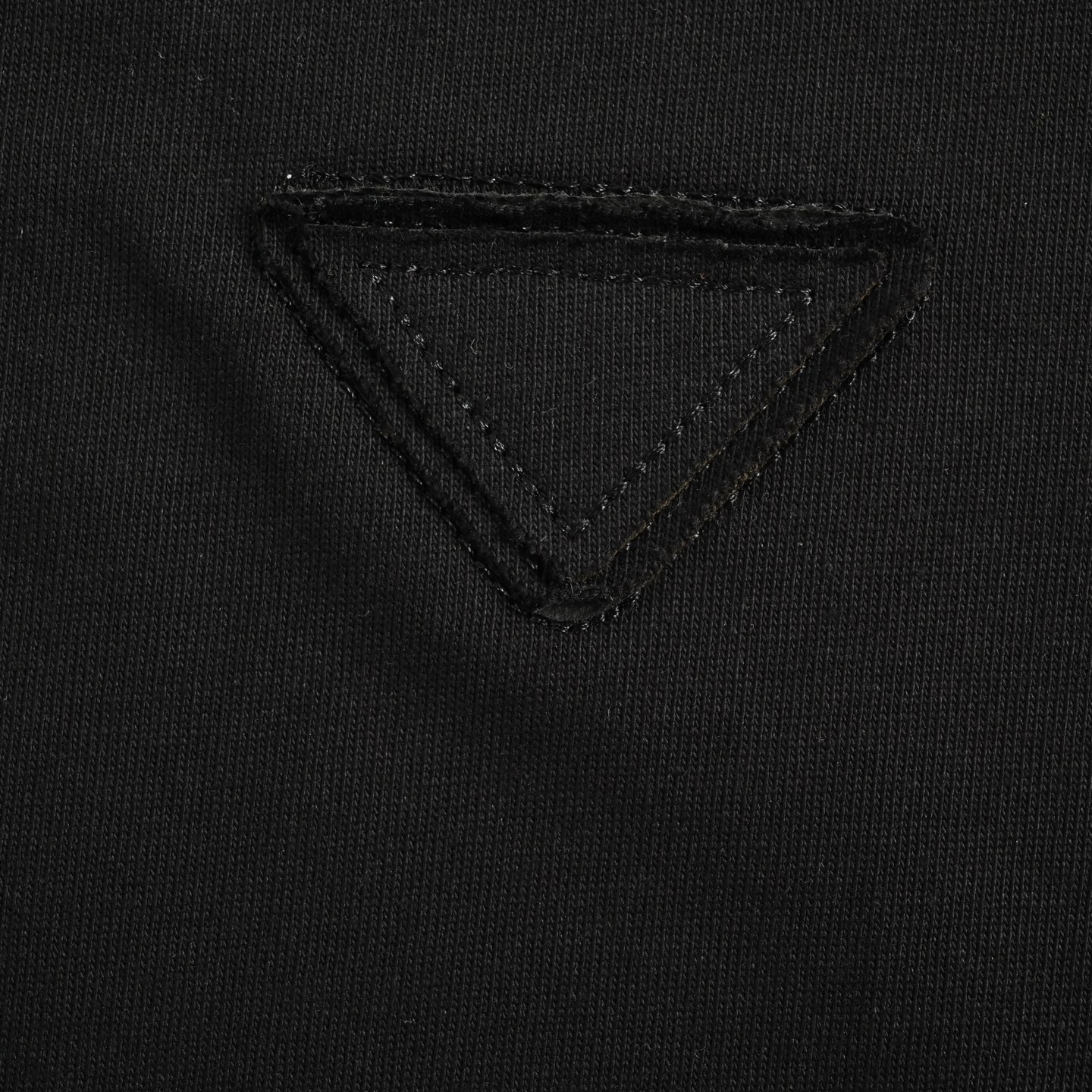 Prada 25ss patch triangle logo short sleeve