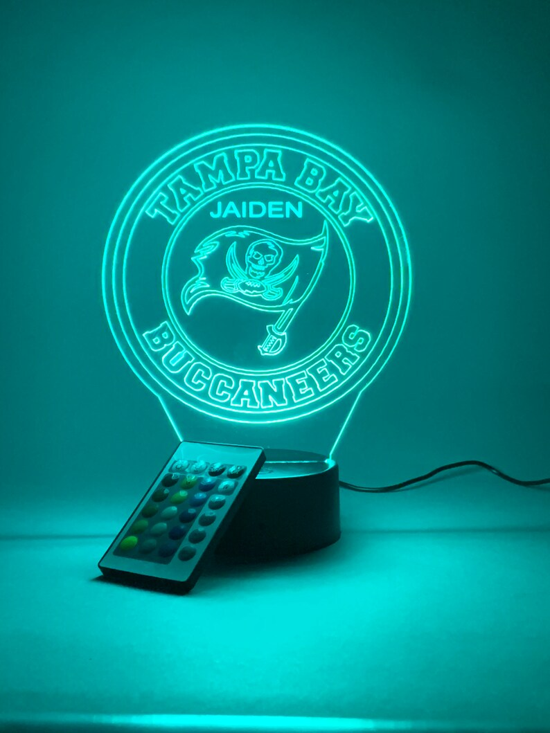 TAMPA BAY BUCCANEERS 3D LAMP PERSONALIZED
