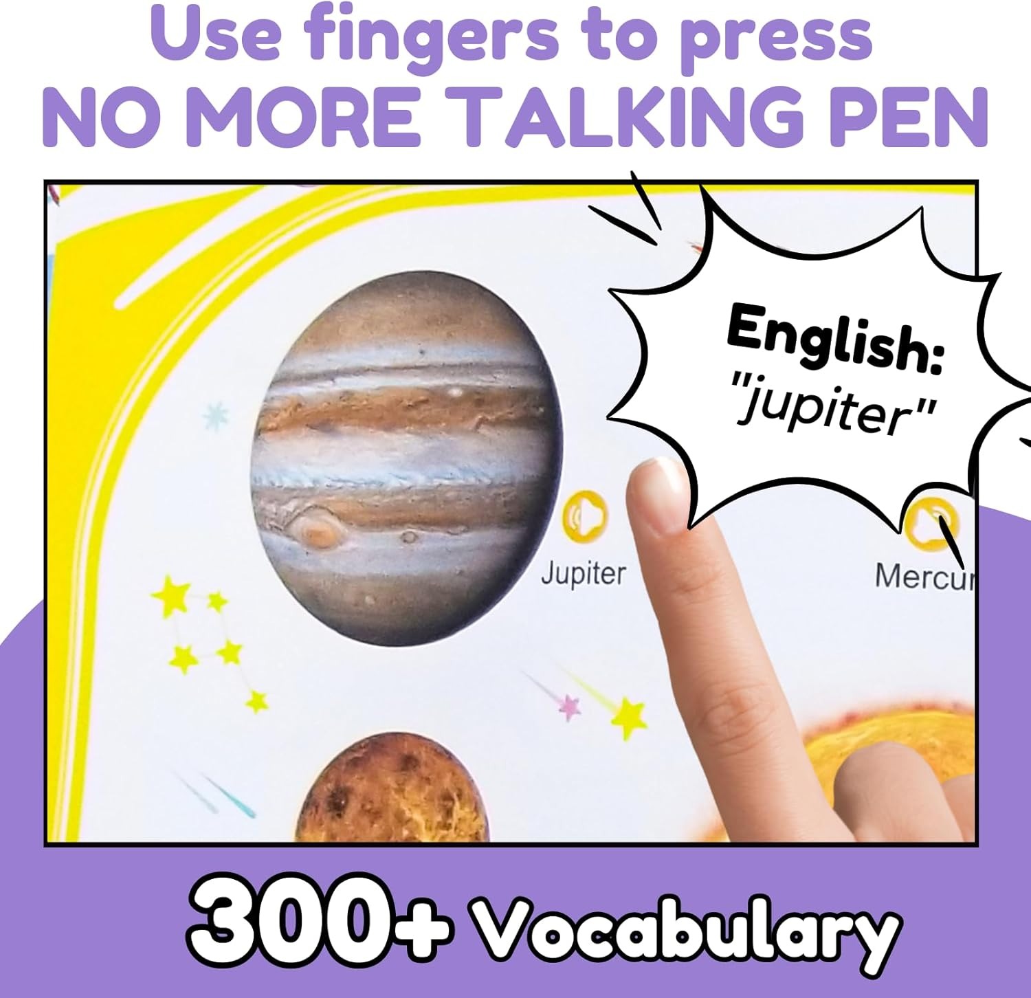 ✨Last Day 50% OFF✨My First English Words Sound Book,300+ Words Interactive Audio Sound Books for Toddlers