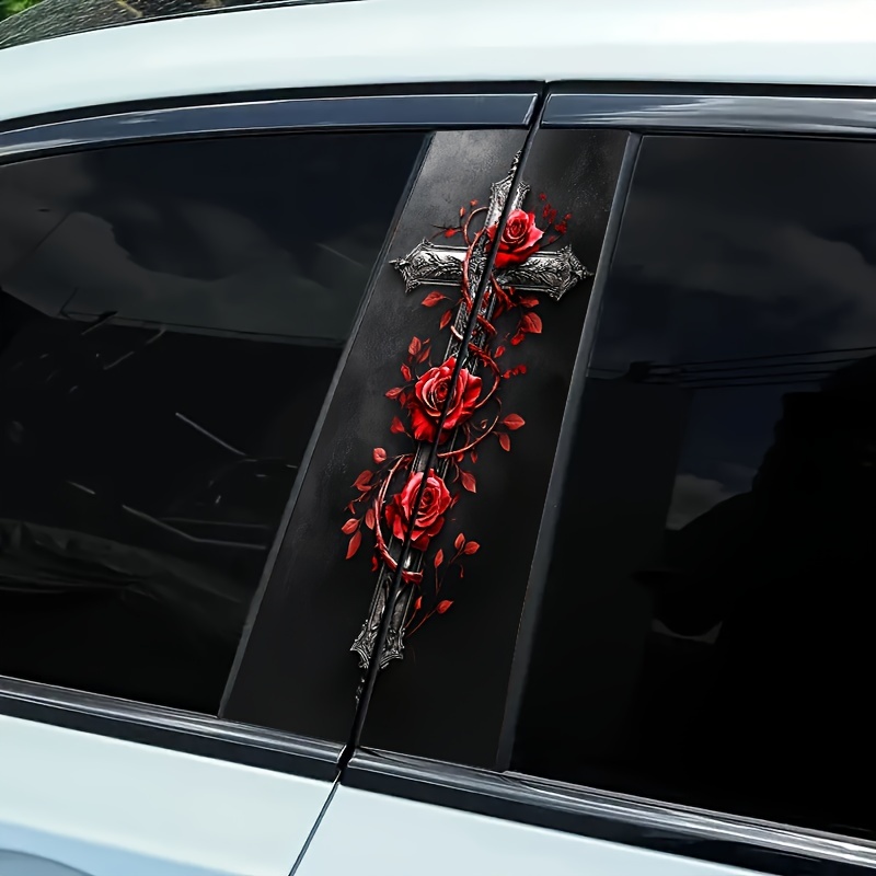 🌲Early Christmas Sale 49% OFF🌲Cross Universal Car B-Pillar Waterproof Sticker – Universal Fit for All Models