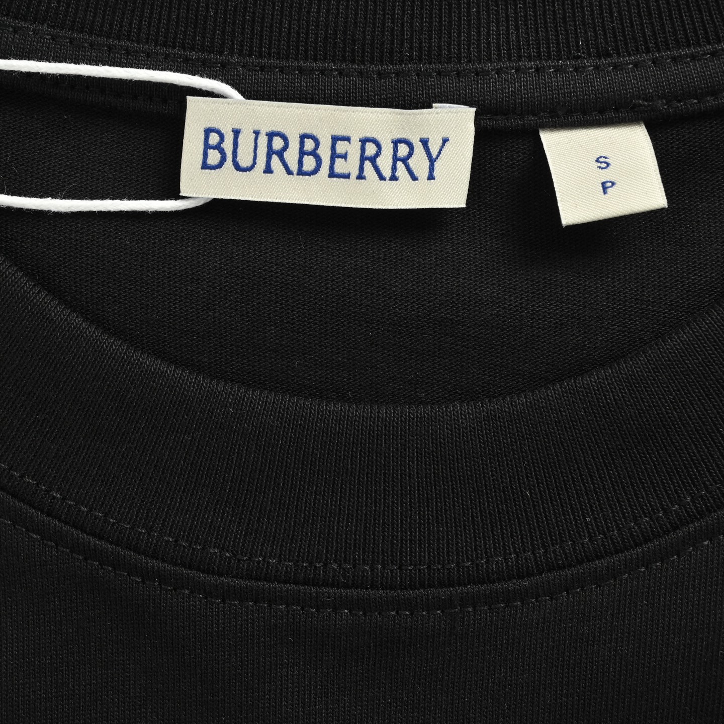 Burberry 25ss check TB patch embroidered letter short sleeve