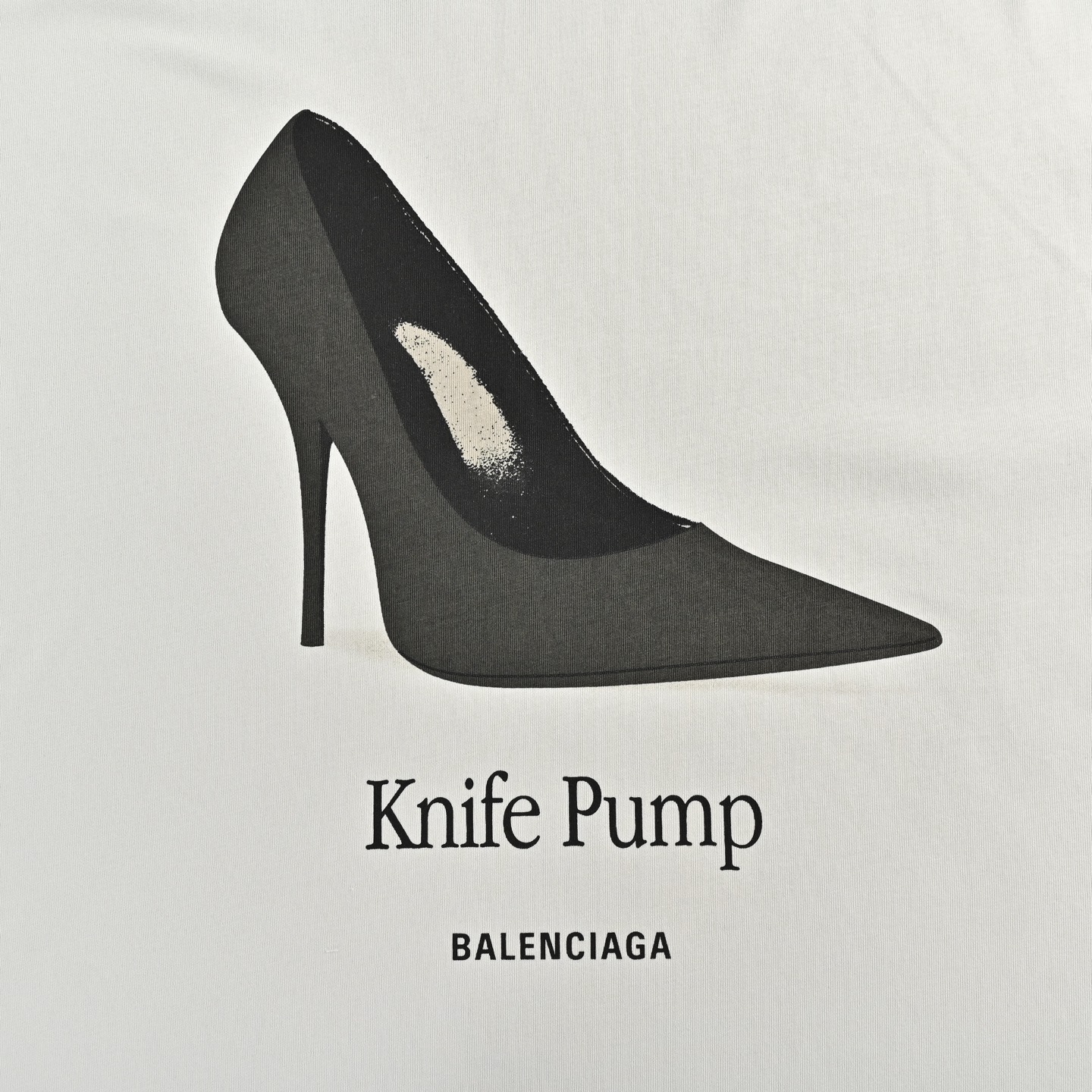 Balenciaga 25ss high heels printed short sleeve