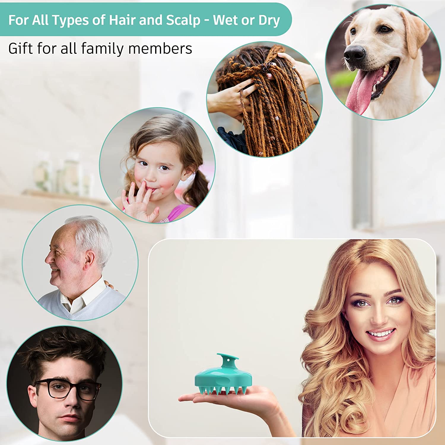 Geraniumroad Scalp Massager For Healthy Hair(BUY 3 GET 1 FREE NOW)