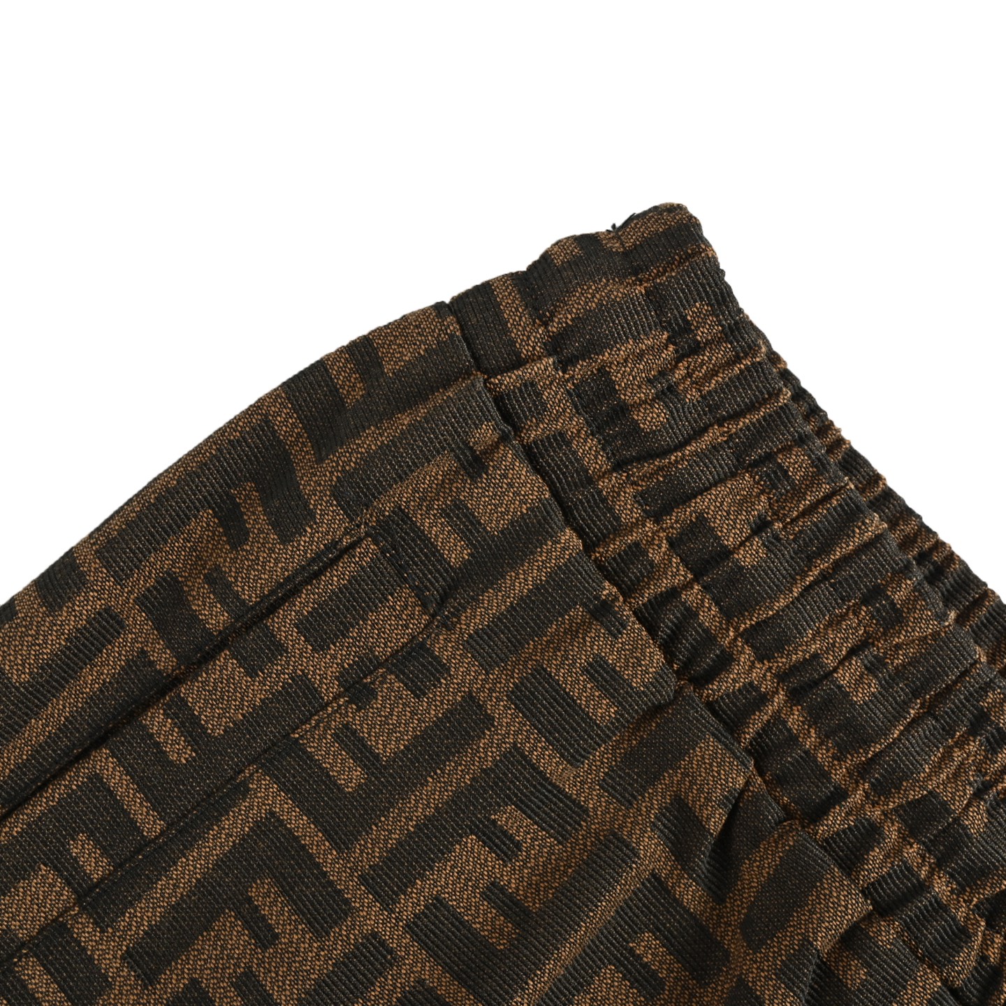 Fendi 25ss FF all-over jacquard eye embroidered shorts