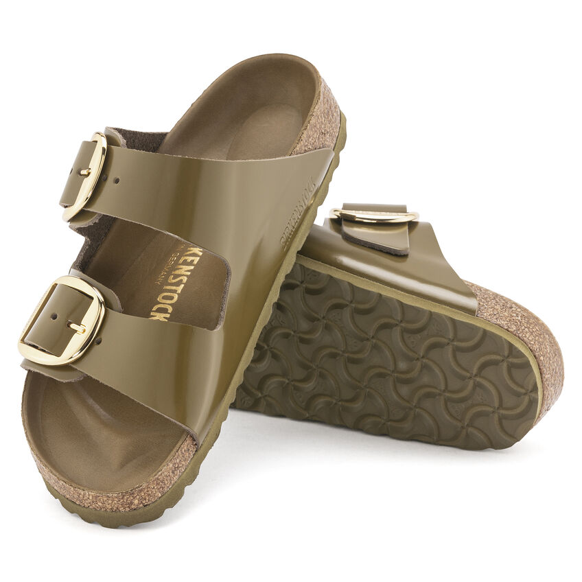 Arizona Big Buckle Natural Leather Patent B-83965