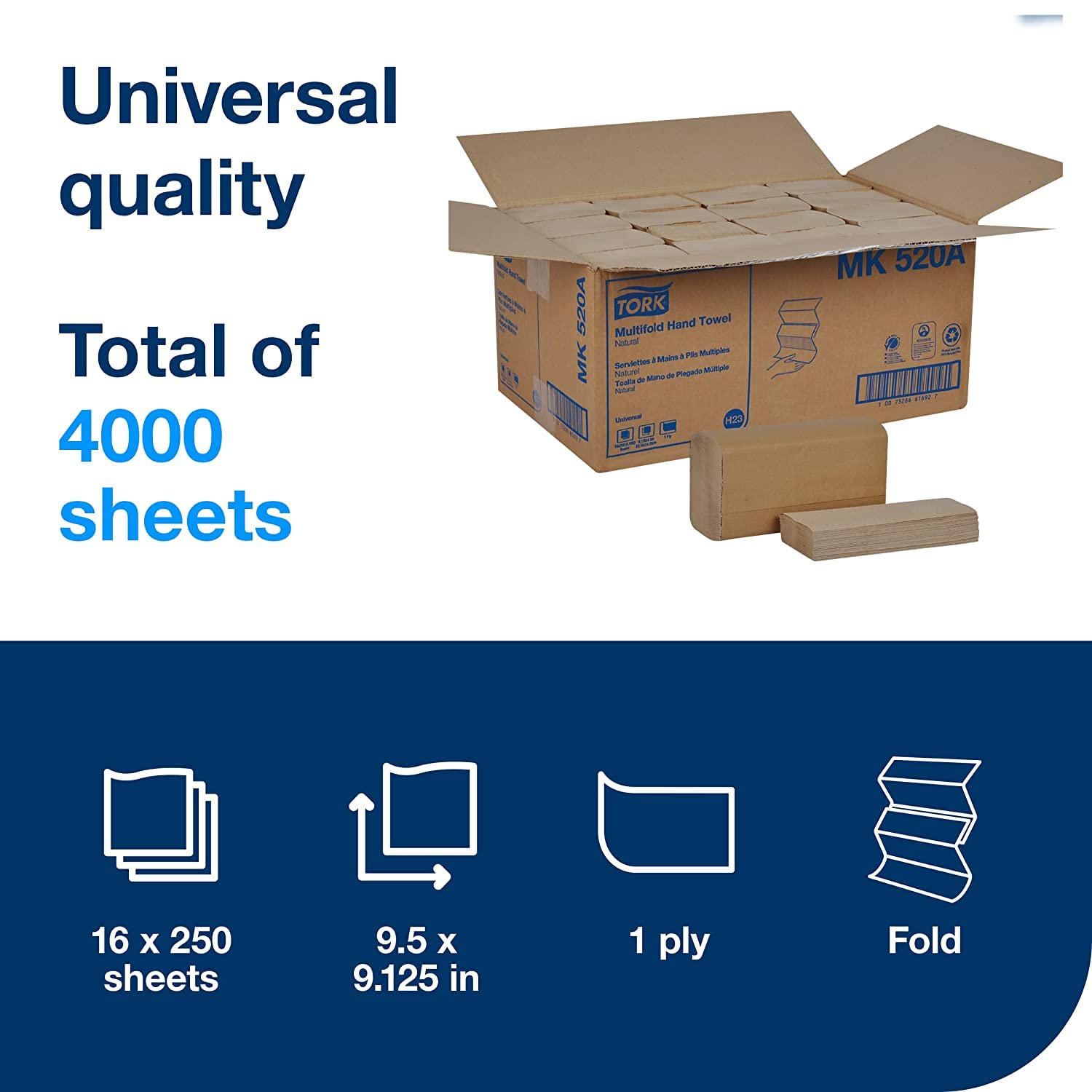 Tork Jumbo Toilet Paper Roll White T22, Universal, 2-ply, 12 x 1000', TJ0922A