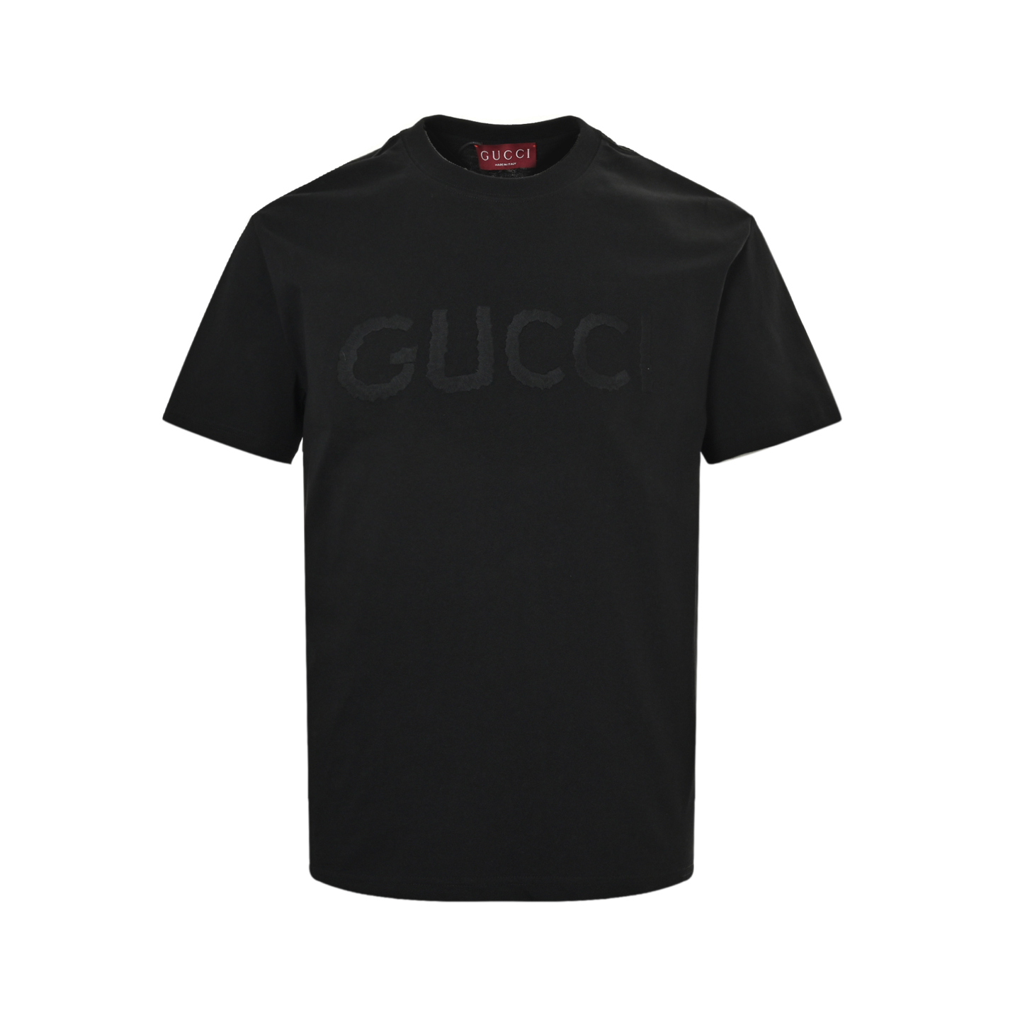 Gucci 25ss dark pattern embroidered letter short sleeve