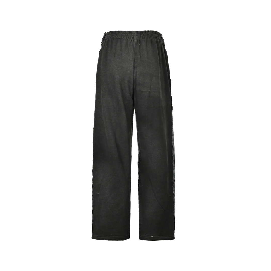 Balenciaga 24ss monogram print front and back patchwork jeans