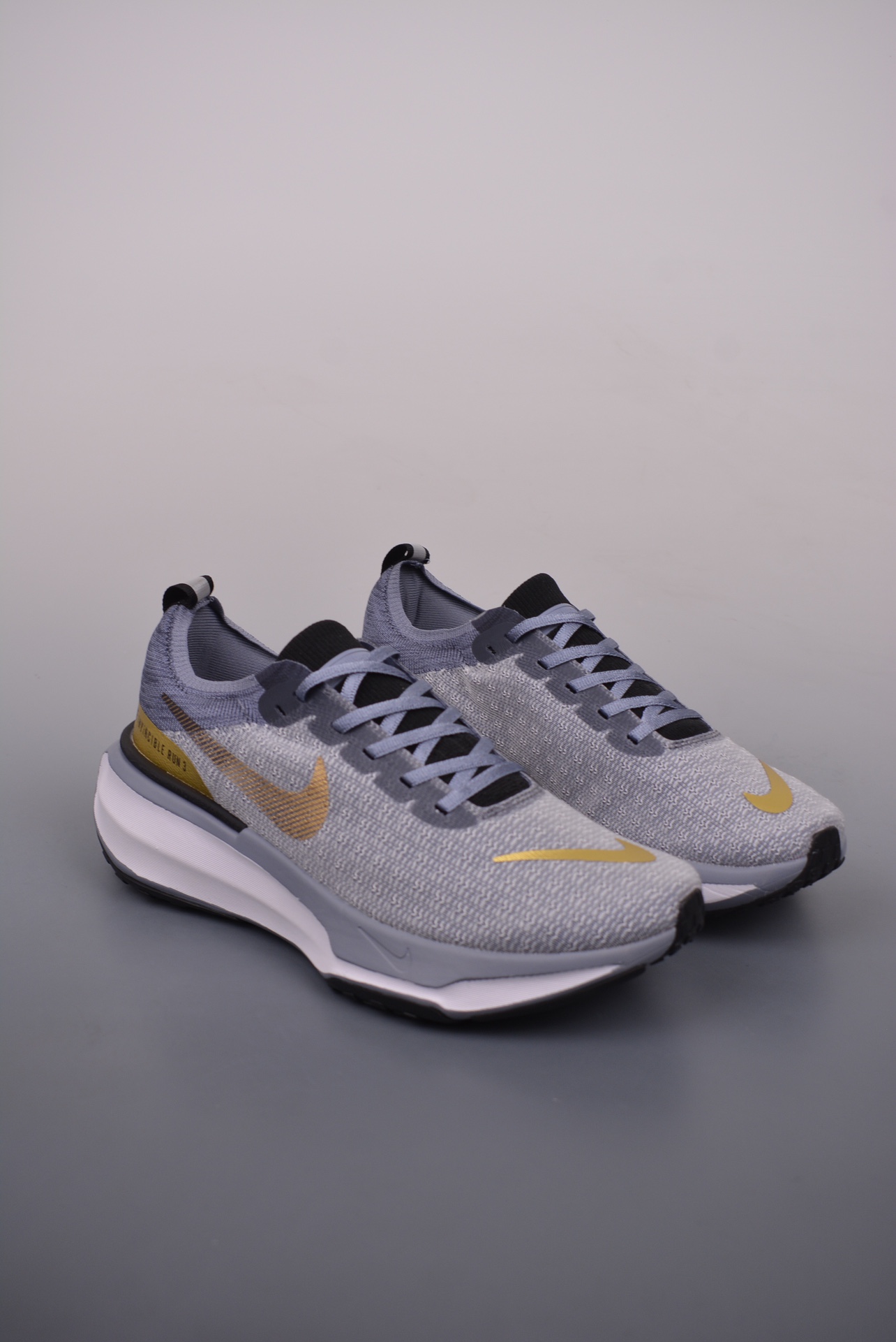 NIKE Zoom React Infinity Run Fk 3 Gray Gold  DR2660-400