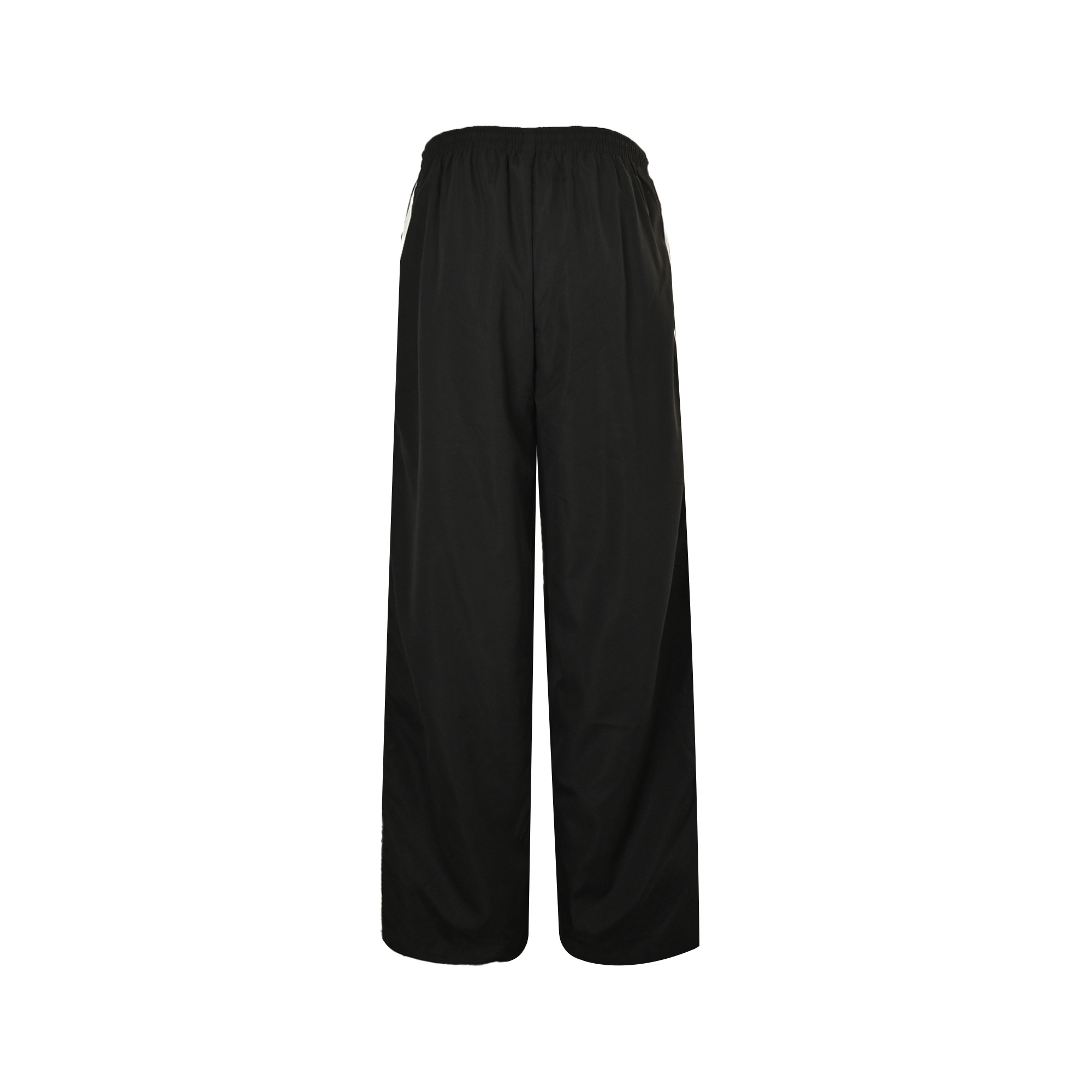 Balenciaga 25Fw Five Stripes Half Ring Black Woven Trousers