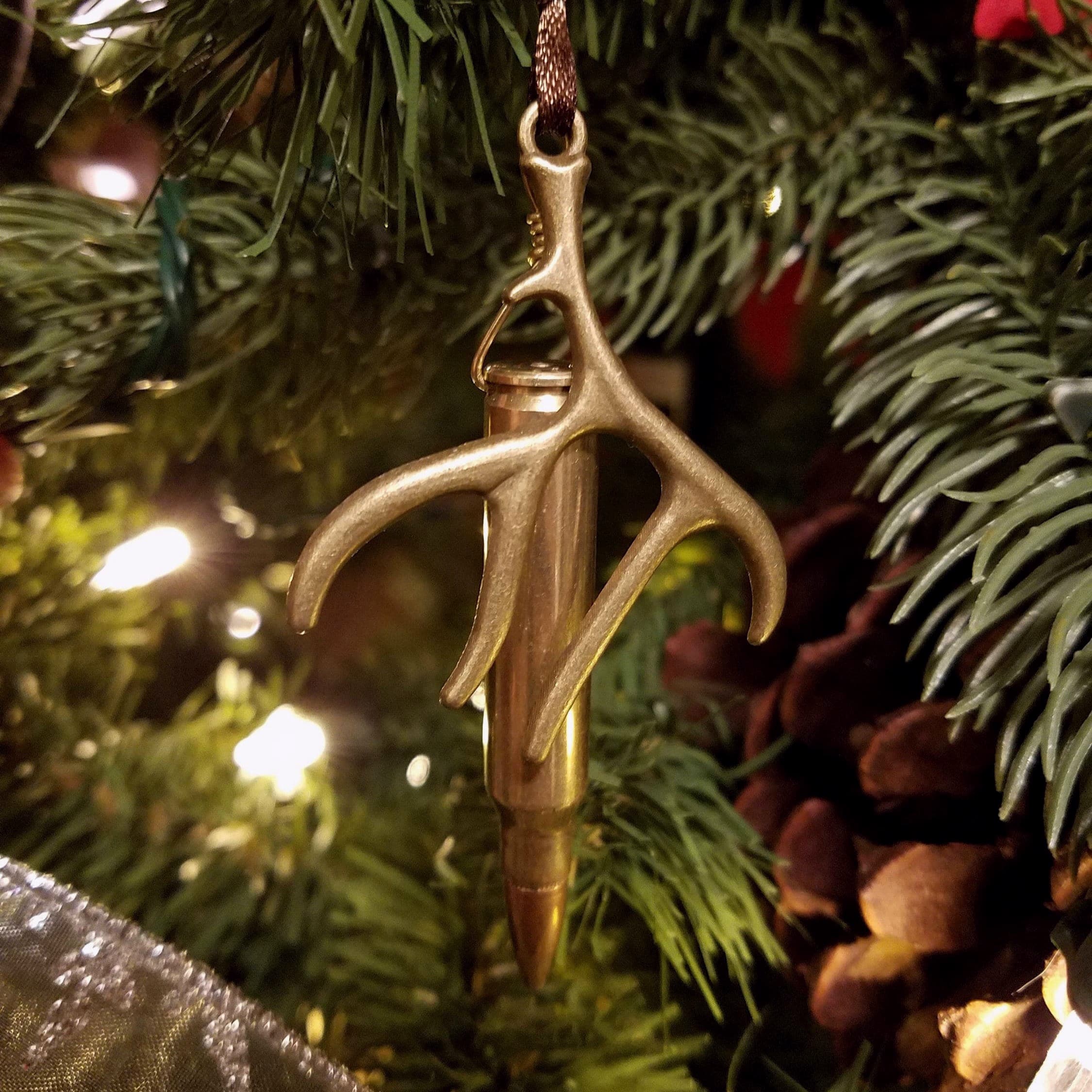 Bullet and Antler 2024 Deer Hunting Christmas Tree Ornament