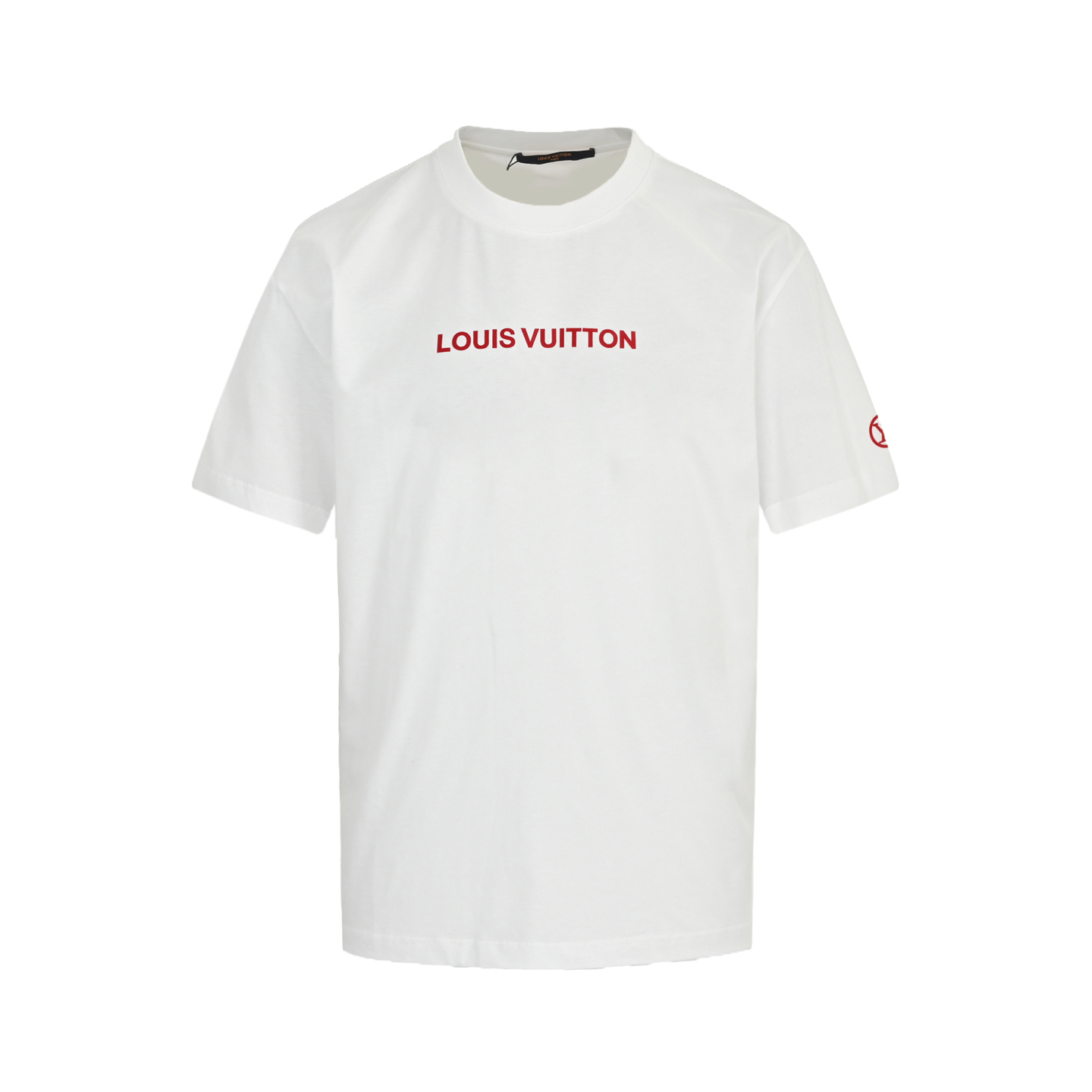 Louis Vuitton 25ss flocked lettering short sleeve