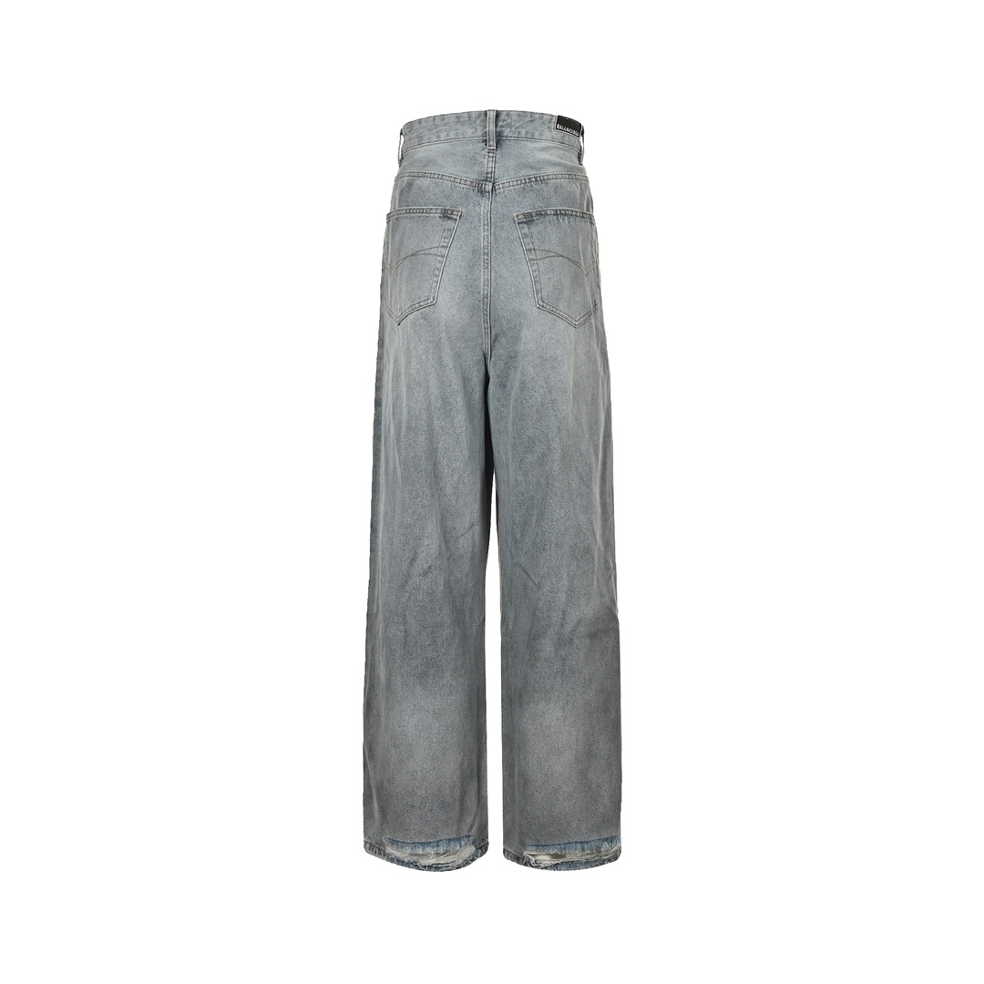 Balenciaga Ice Blue Wide Leg Jeans