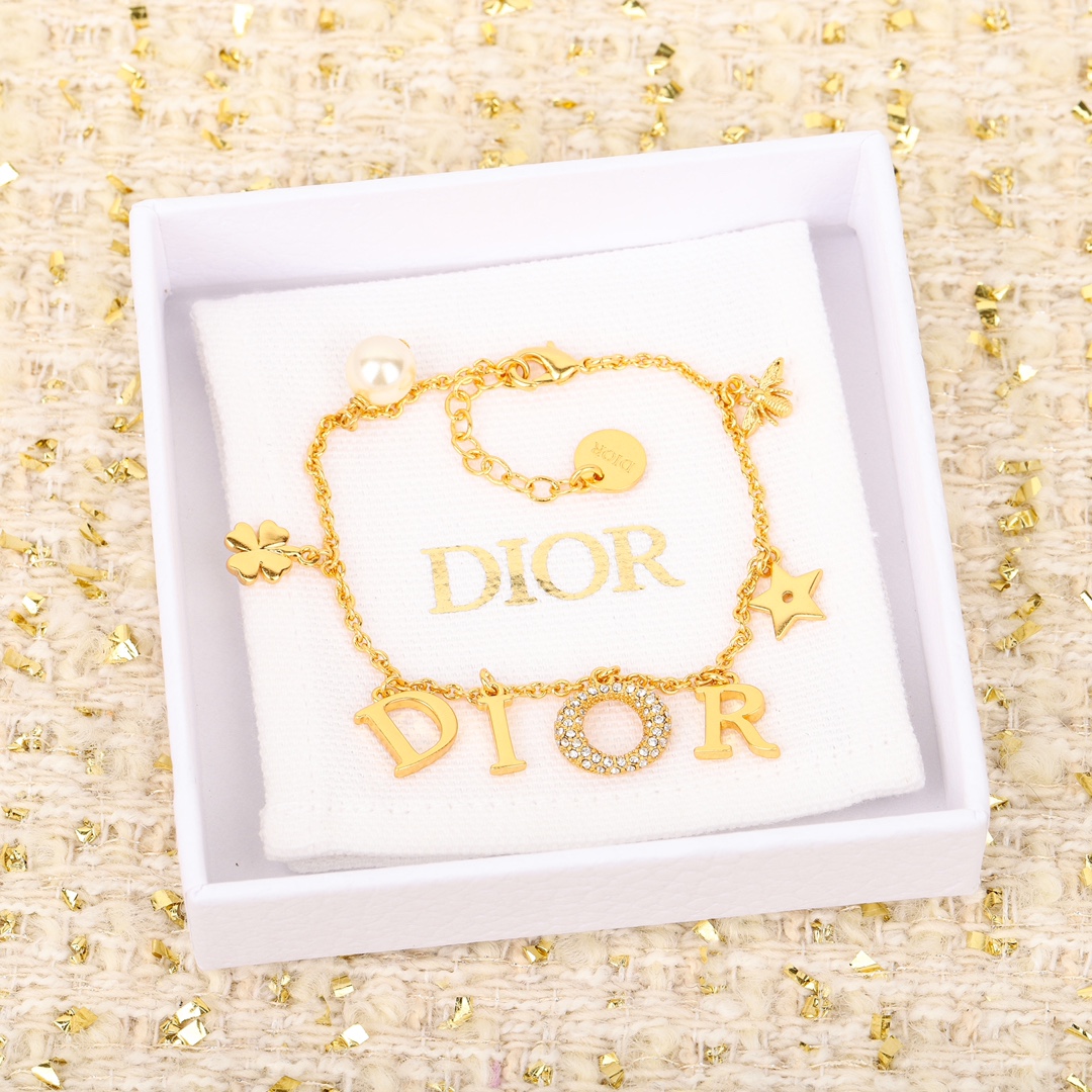 Dior Letter Bee Star Bracelet