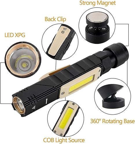 🔦💥Multifunctional magnetic tactical flashlight🔥 (Flash Sale - 50% Off)