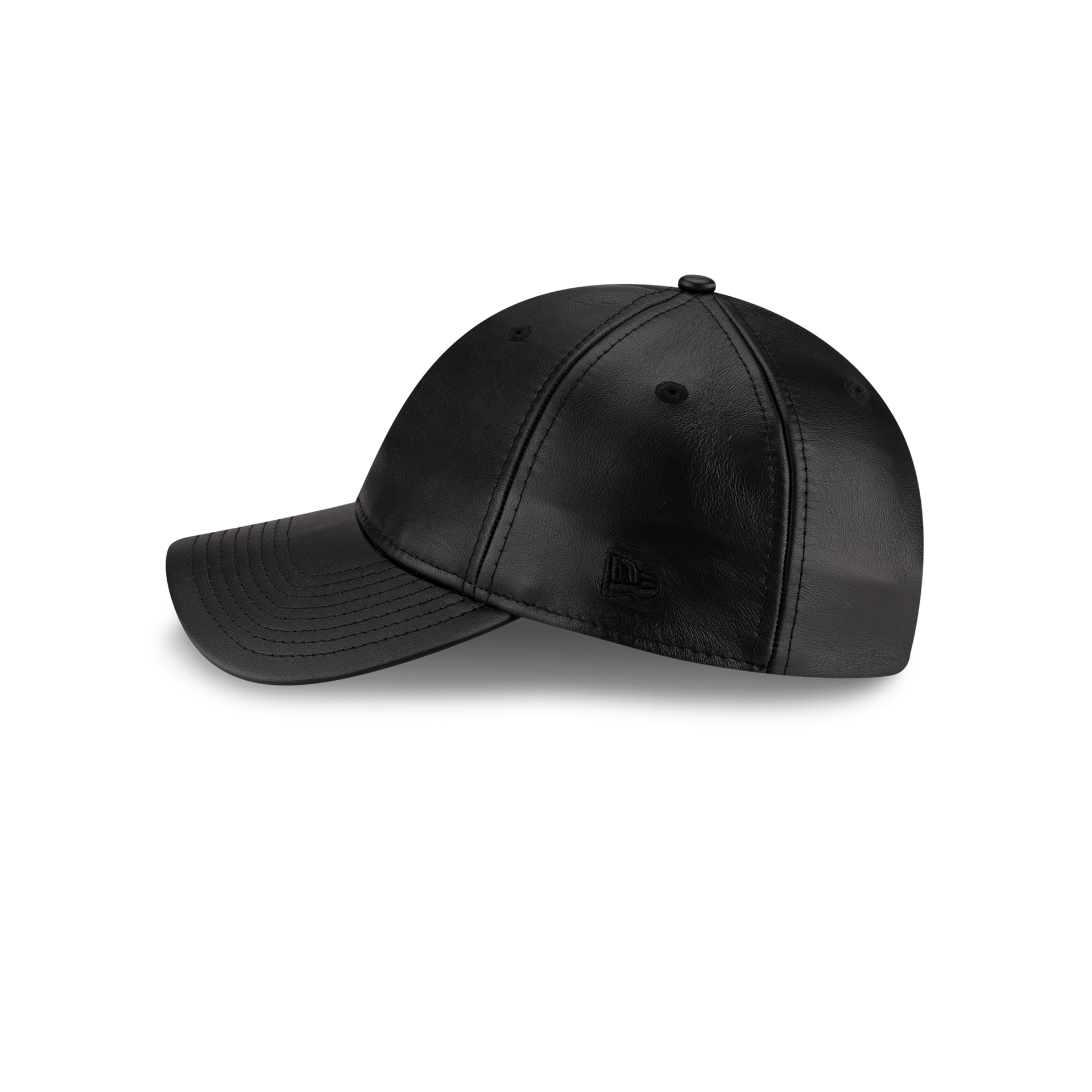 New Era Branded Unstructured Leather 9FORTY Adjustable Hat