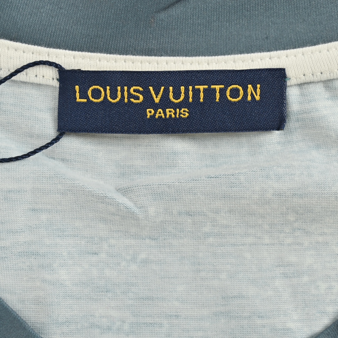 Louis Vuitton 24ss ink-rendered gradient print short sleeves