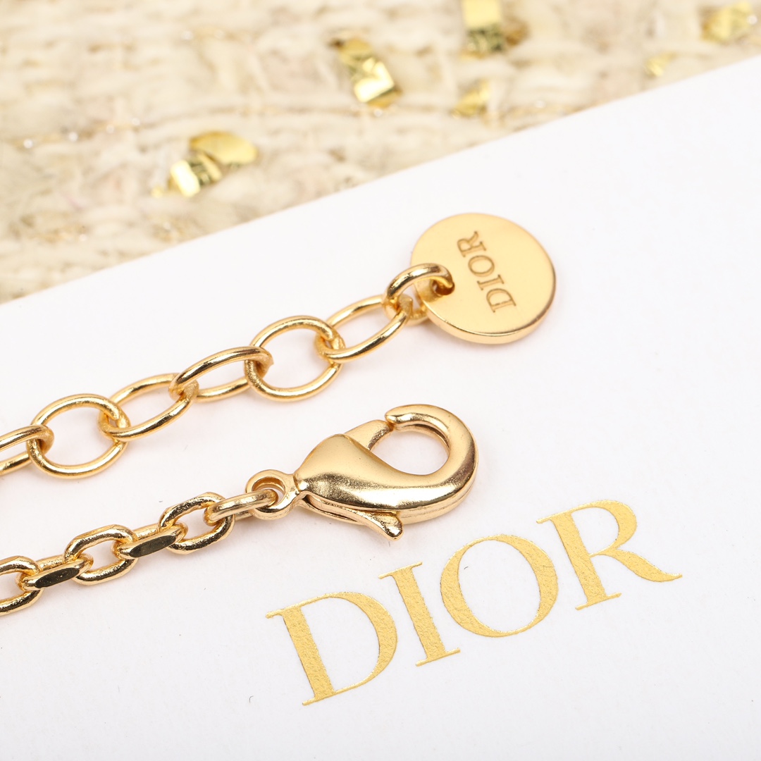 Dior embossed heart bracelet