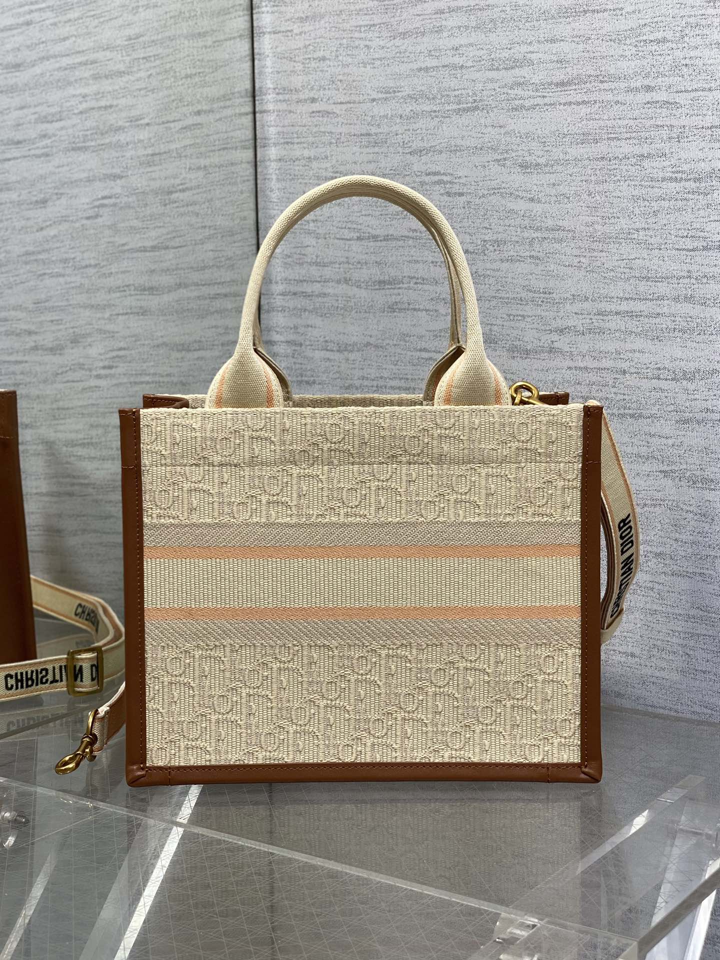 Dior Embroidered Tote Small