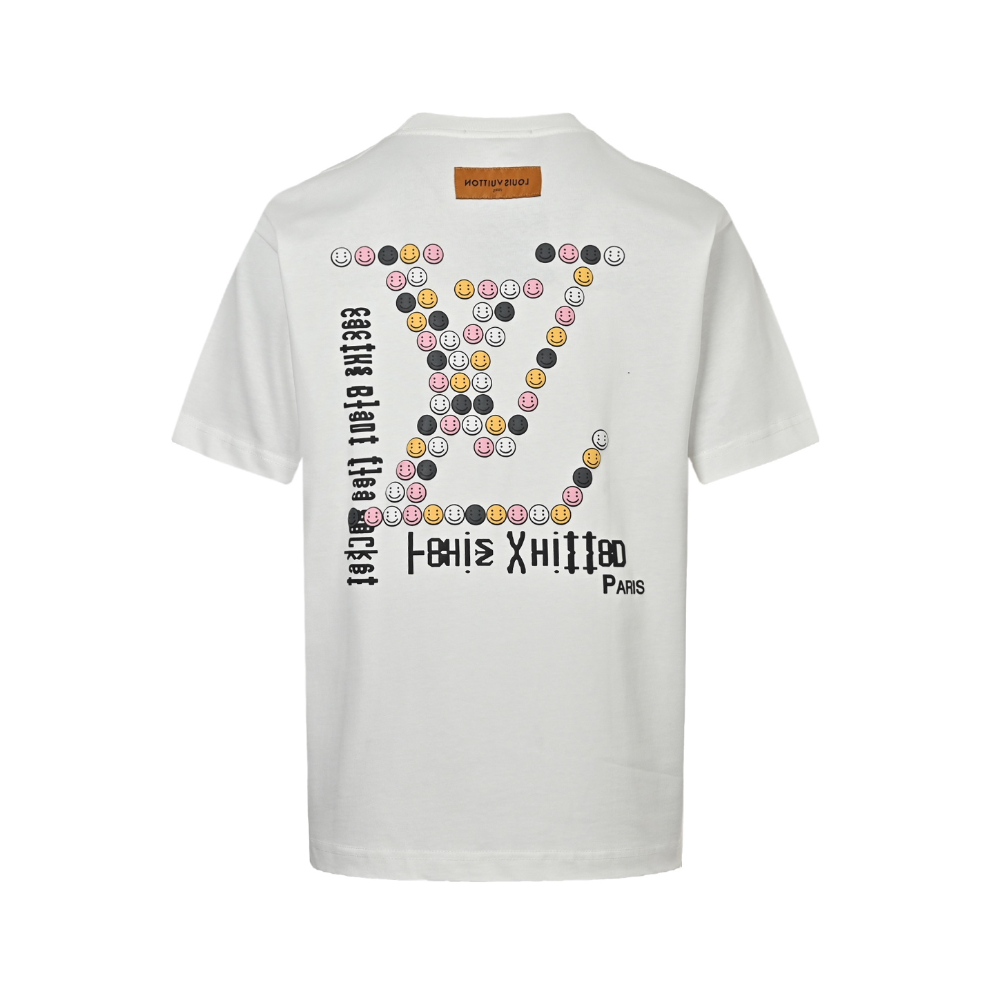 Louis Vuitton 25ss Smiley Face Embossed Logo Short Sleeve