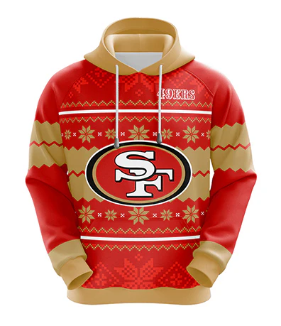 SAN FRANCISCO 49ERS 3D HOODIE XMAS01