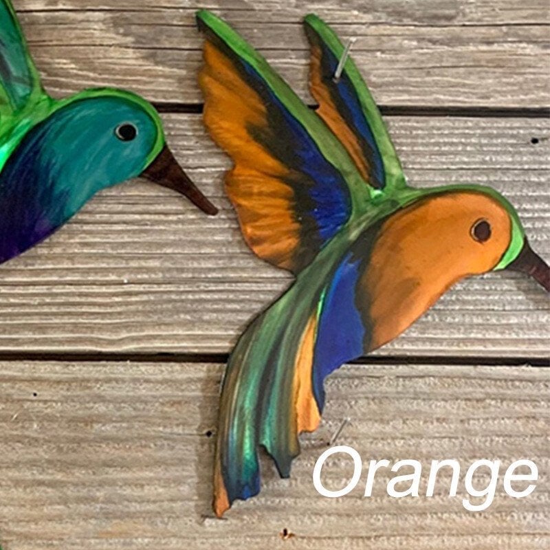 🐦Hand-made Hummingbirds Metal Art Yard Art 3D Appearance Sun Catching