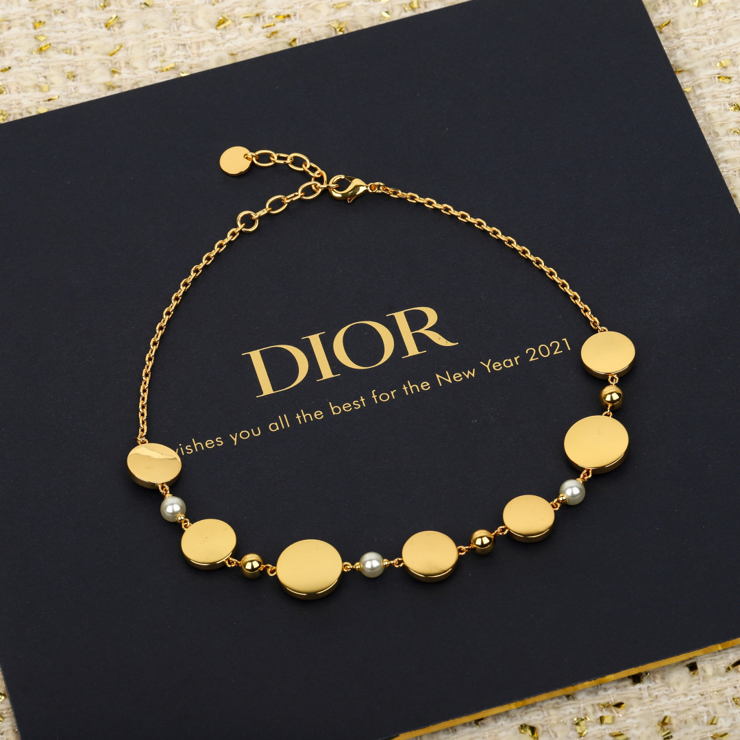Dior Colorful Small Circle Necklace