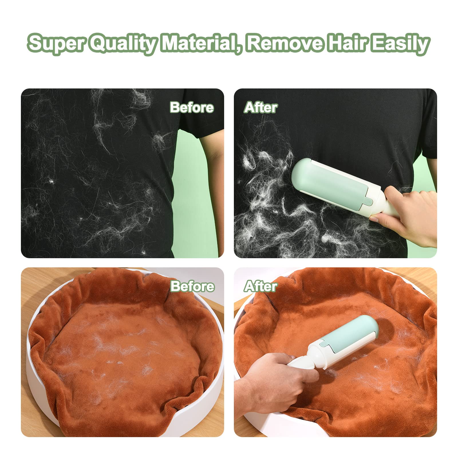 Roller Pet Hair Remover and Reusable Lint Roller--Buy 2 Free Shipping Now!