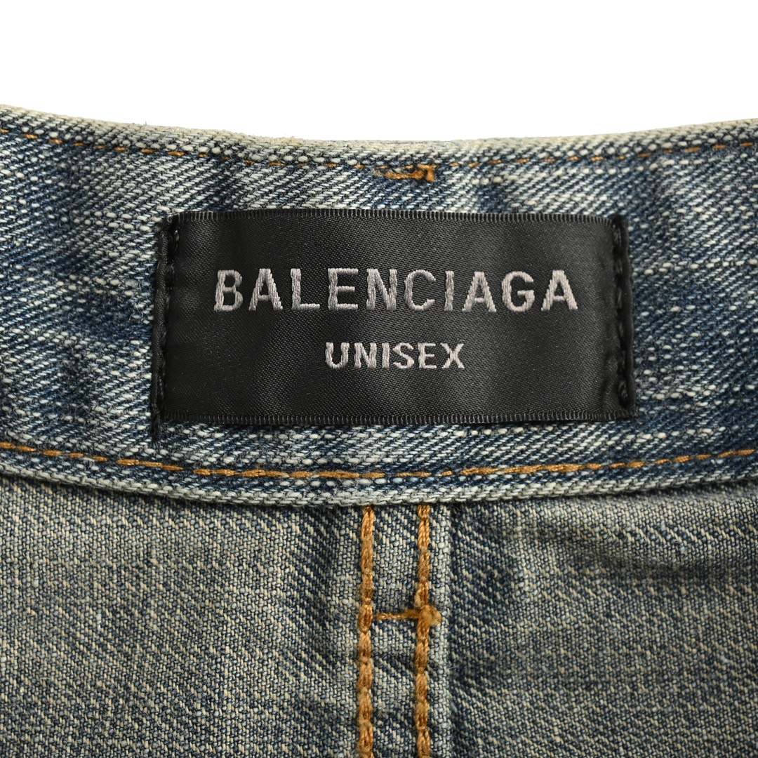 Balenciaga 24Fw Y2K Totem Pattern Drawstring Jeans