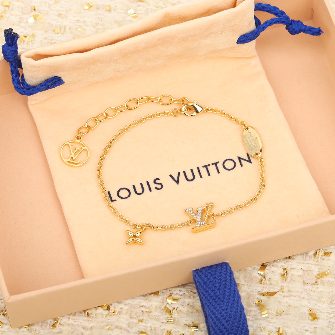 Louis Vuitton logo diamond bracelet