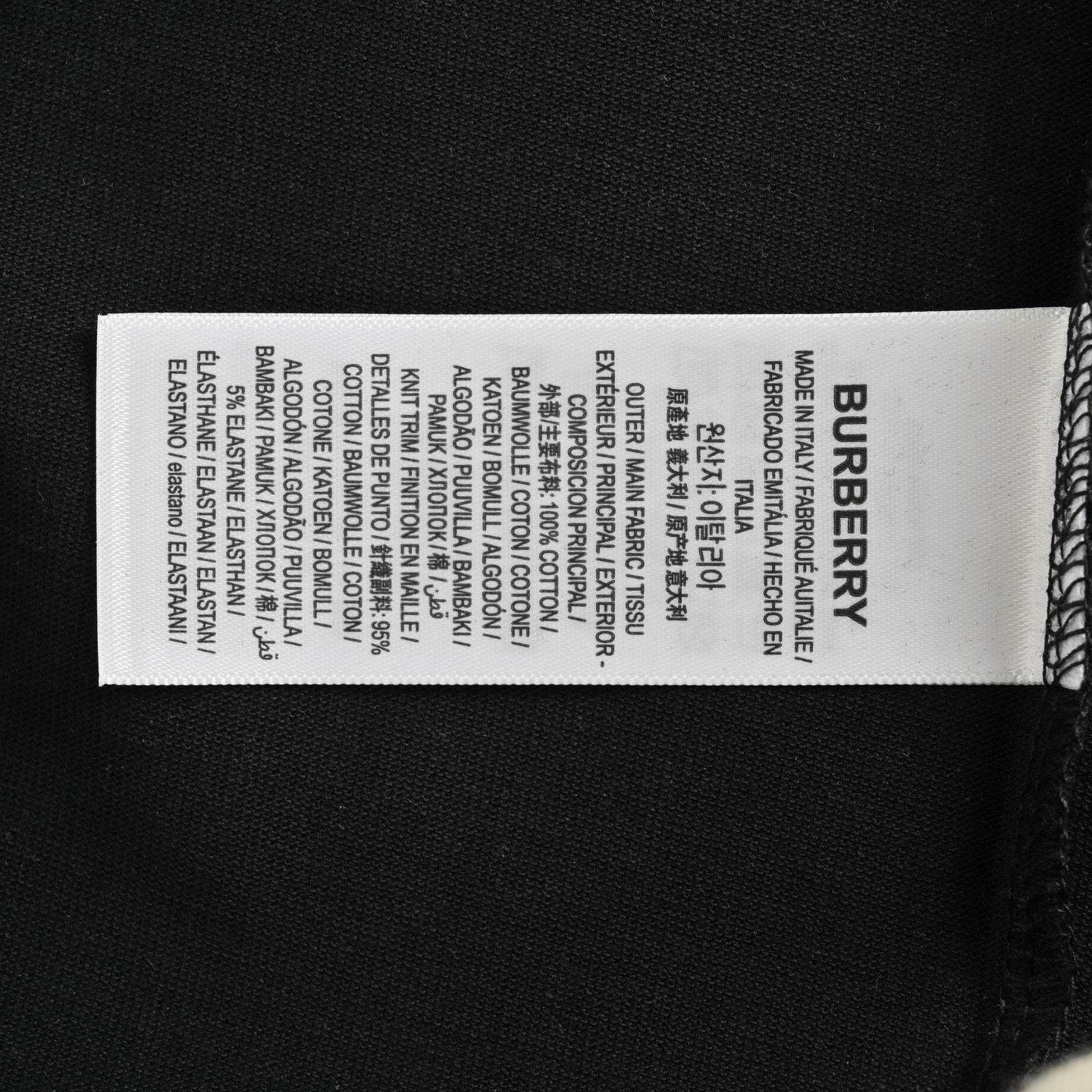 Burberry 25ss square letter warhorse print short sleeve