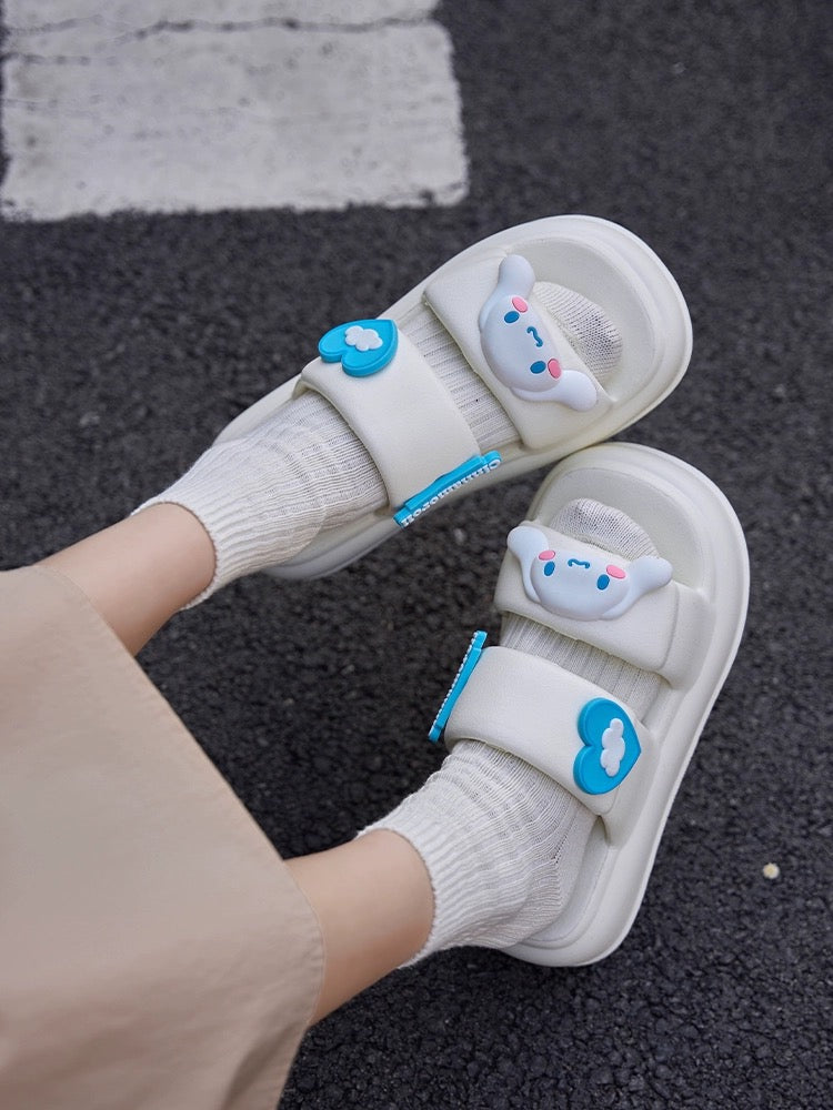 Sanrio Sandals Double Strap Waterproof EVA Chunky Slides