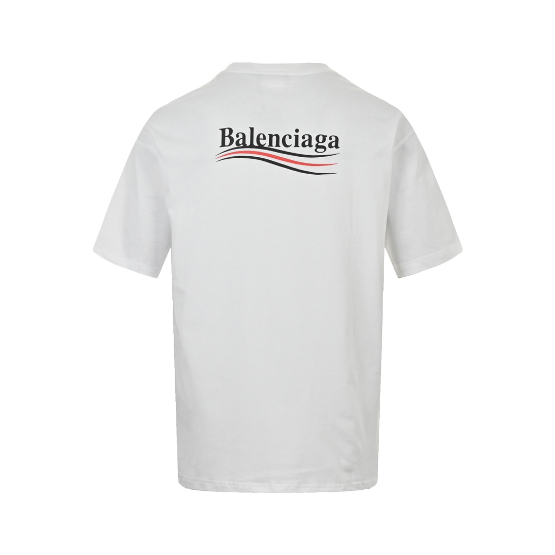 Balenciaga classic cola wave print short sleeves