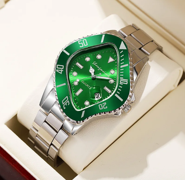 Men's Watch Stainless Steel Twisted