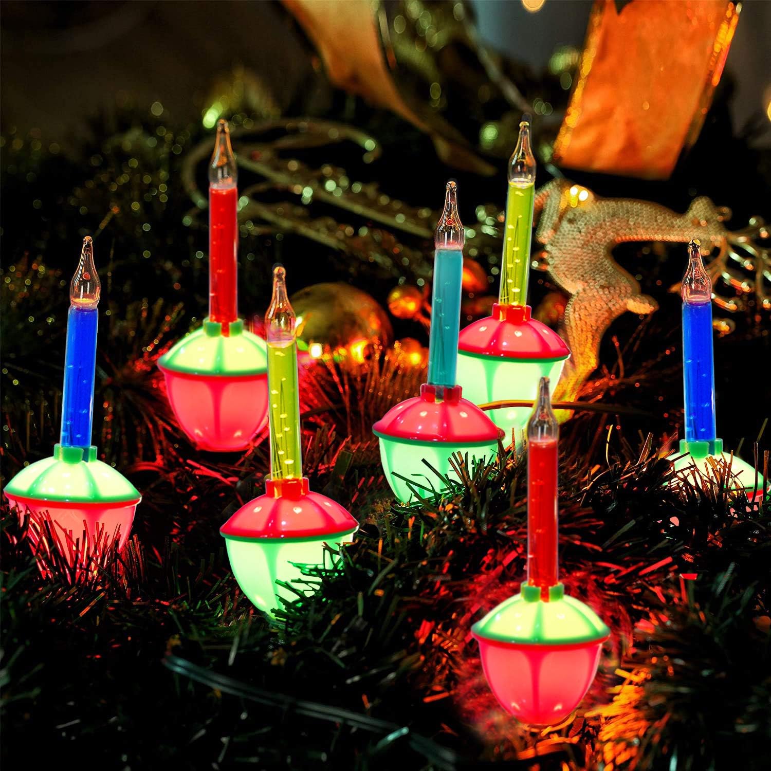 🎄CHRISTMAS ON SALE🔥Christmas Bubble Lights - 7 Tradtional Bubble Light Set