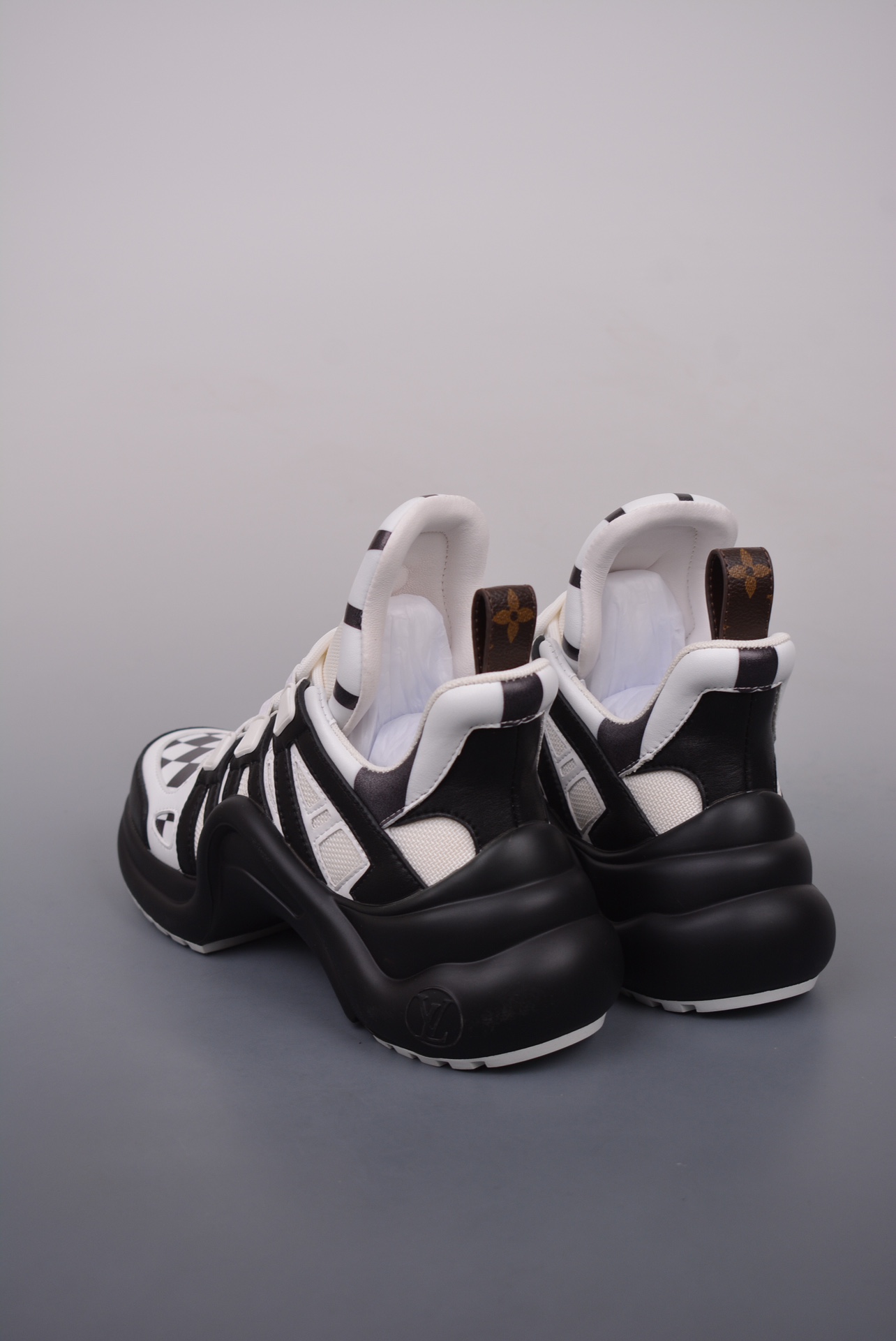 Louis Vuitton Archlight Sneakers Black and White Plaid
