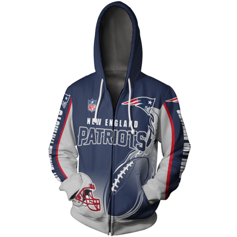 NEW ENGLAND PATRIOTS 3D HOODIE NNEP008