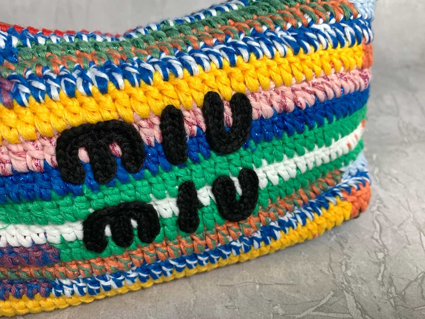 Miu Miu Rainbow Woven Bag 5NE841