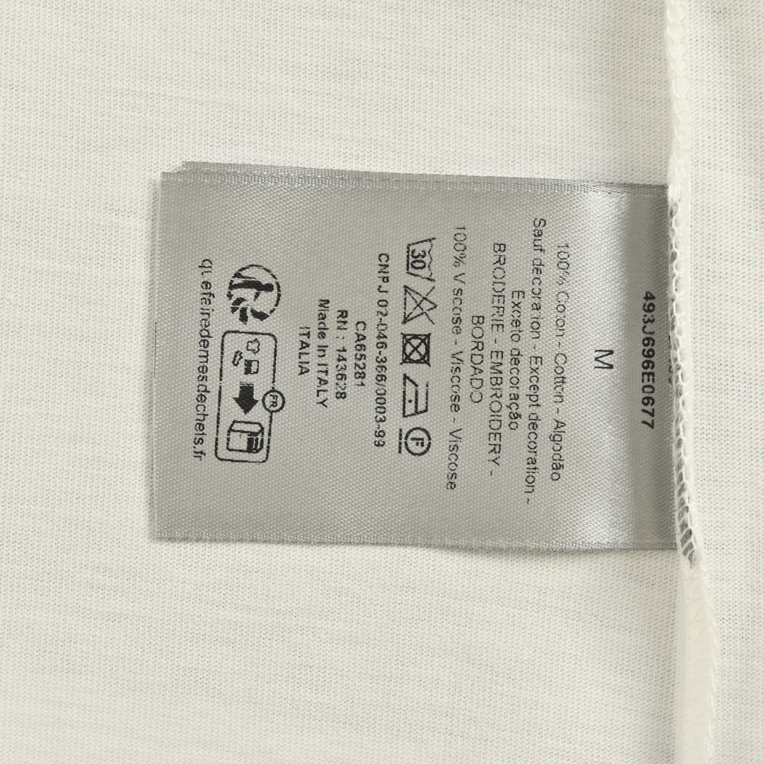 Dior 24ss Chinese Valentine's Day limited edition heart embroidered short sleeves