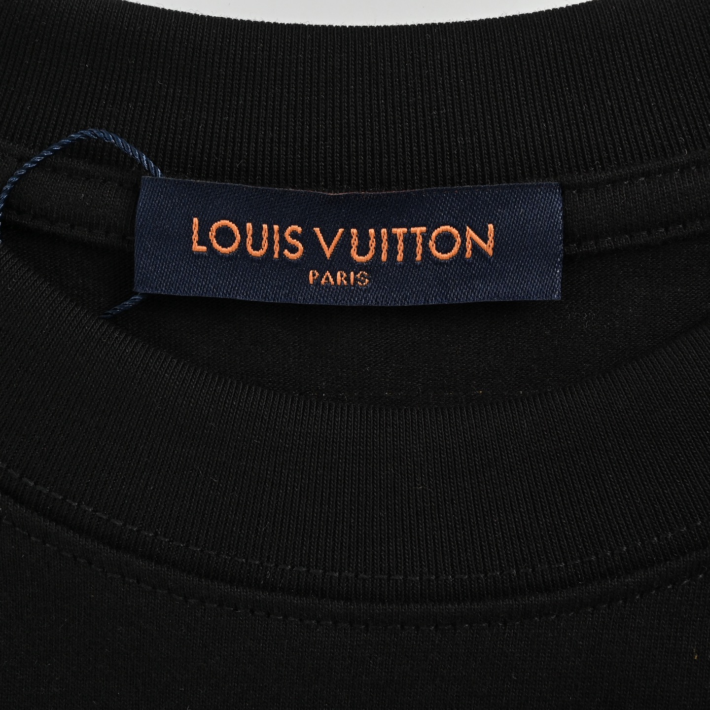 Louis Vuitton 25ss dark pattern large logo tatami embroidered short sleeves
