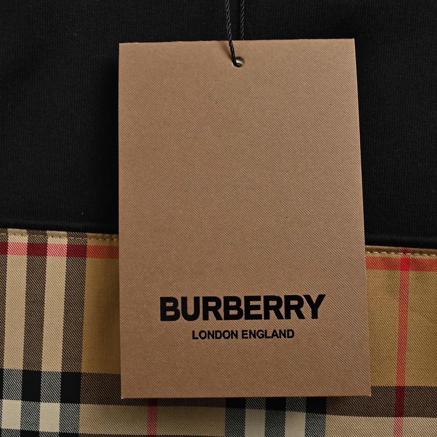Burberry Plaid patchwork short sleeves