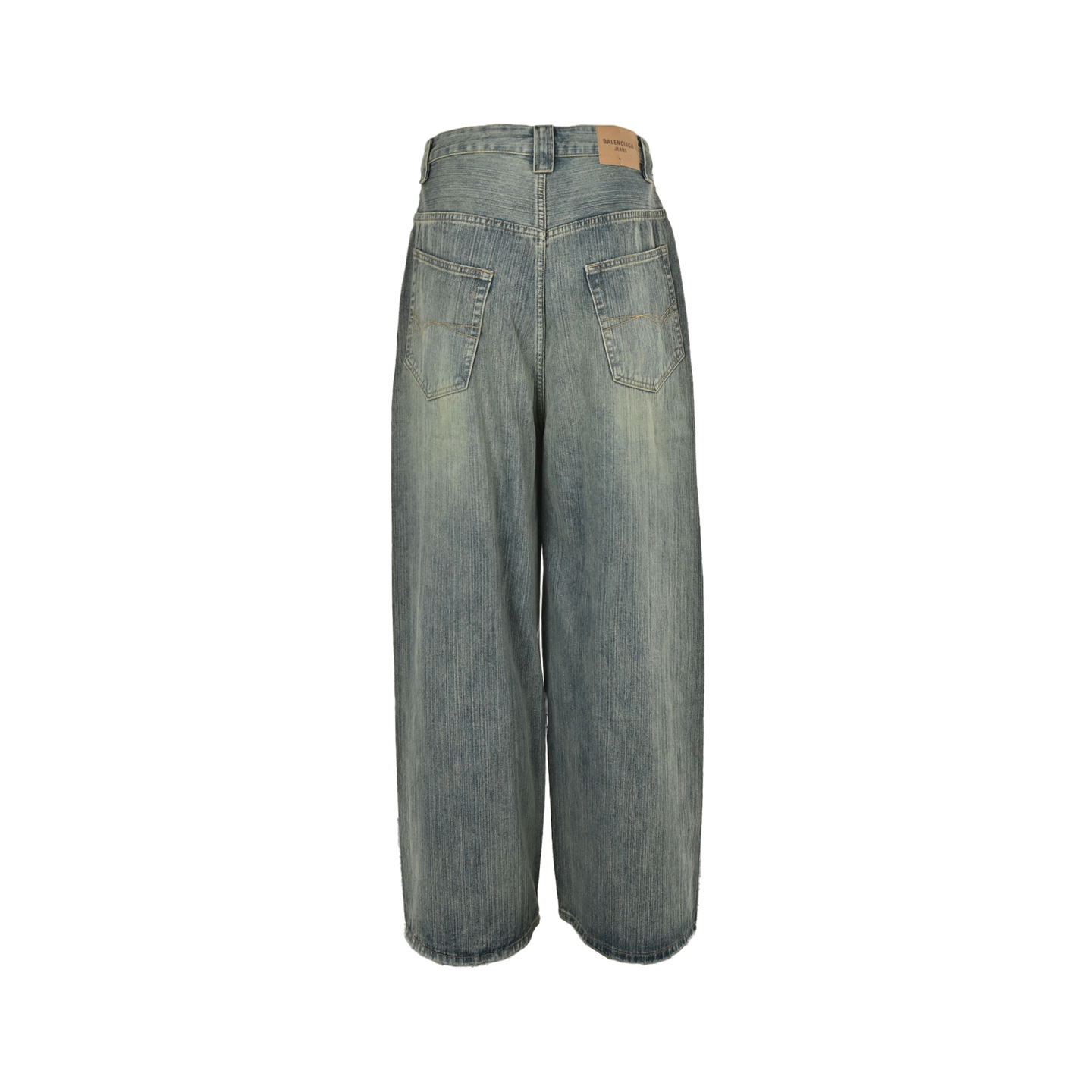 Balenciaga 25Fw side lettering embroidered jeans