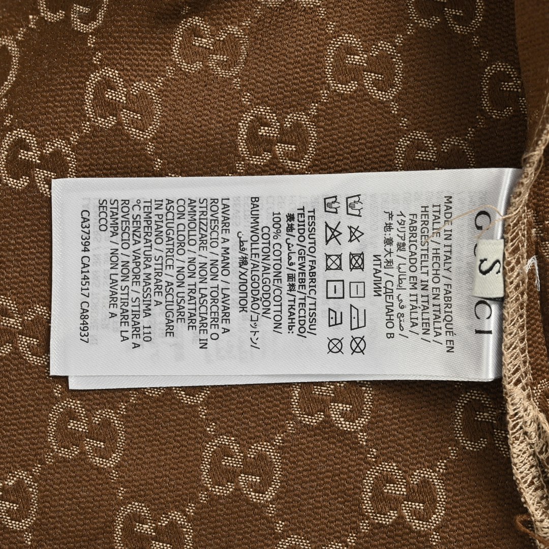 Gucci 24ss all over double G jacquard canvas short sleeve shirt