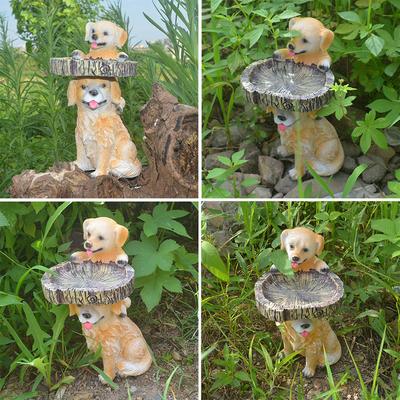 🔥Last Day-[SAVE 50% OFF]-🐕Resin Animal Figurine Bird Feeder🐤-BUY 2 GET 10% OFF & FREE SHIPPING