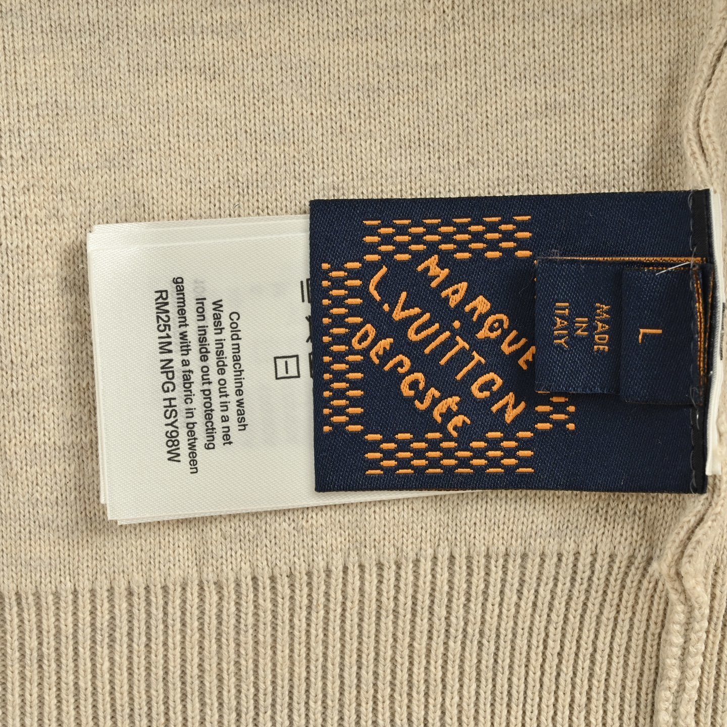 Louis Vuitton 25Fw allover jacquard crewneck sweater