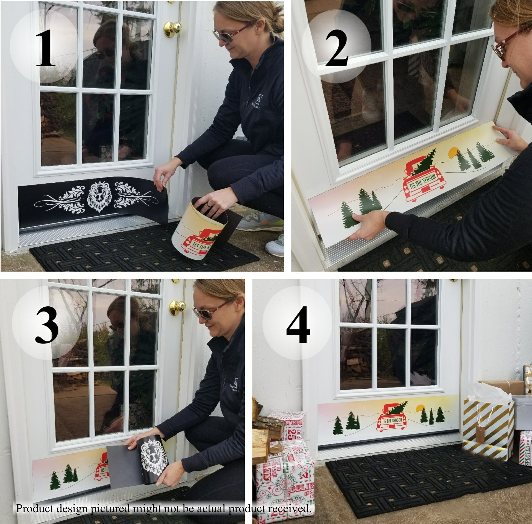 🎅2024 Christmas Promos🔥Deck the Door Decor | Rubber Magnetic Kick Plates | 8