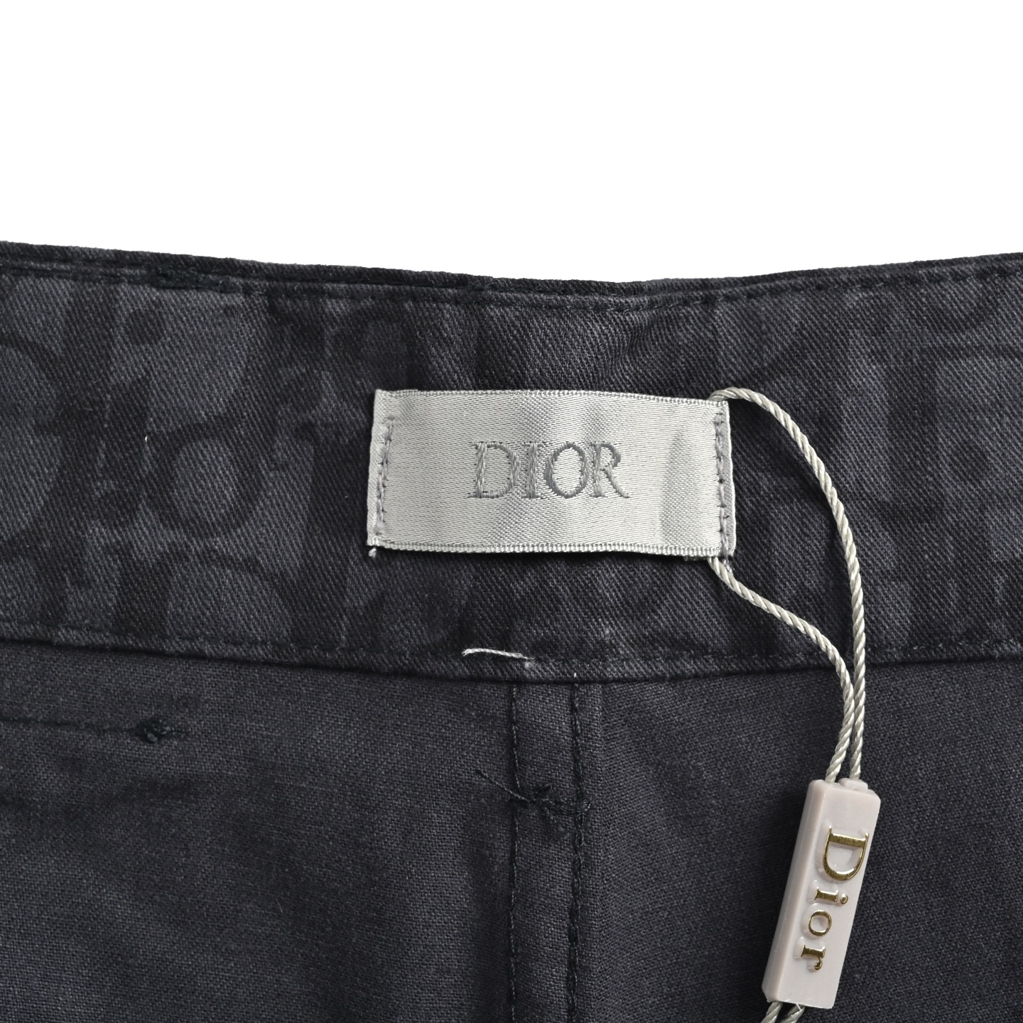 Dior 25ss floral print denim shorts
