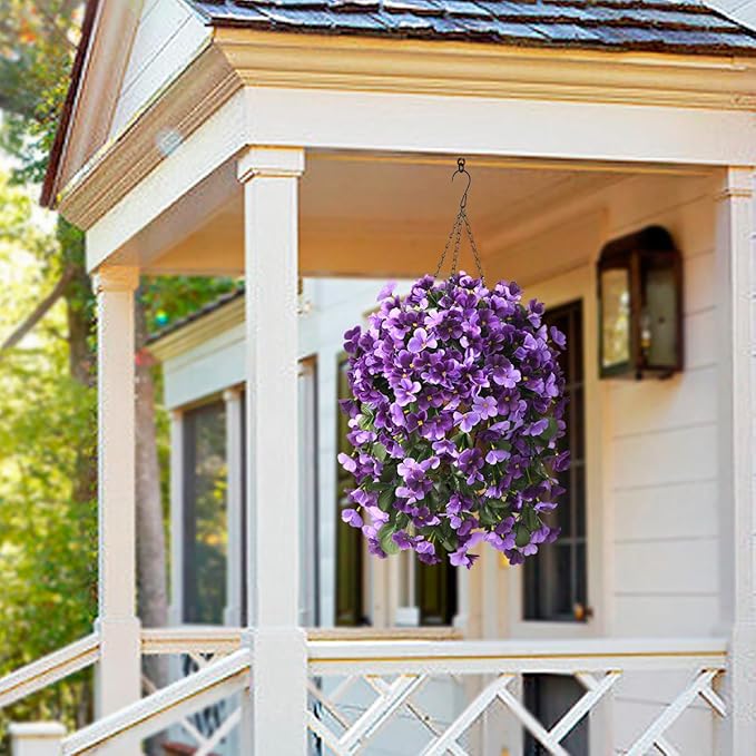 🌺🌺 Artificial hanging flower basket for outdoor decoration in spring and summer🔥🔥 (UV protection - no maintenance)