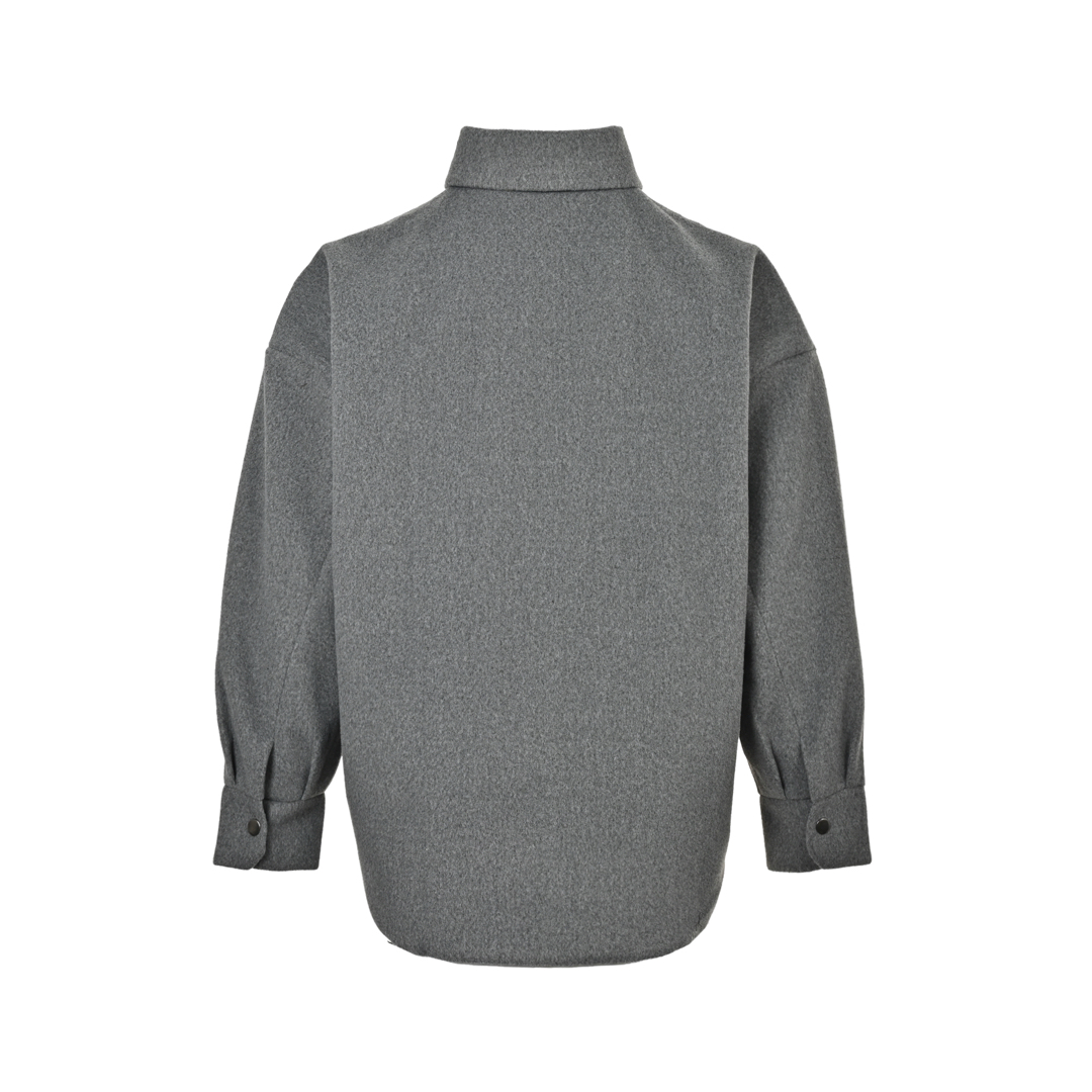 Prada 25ss cashmere triangle logo shirt jacket V
